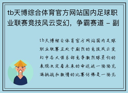 tb天博综合体育官方网站国内足球职业联赛竞技风云变幻，争霸赛道 - 副本